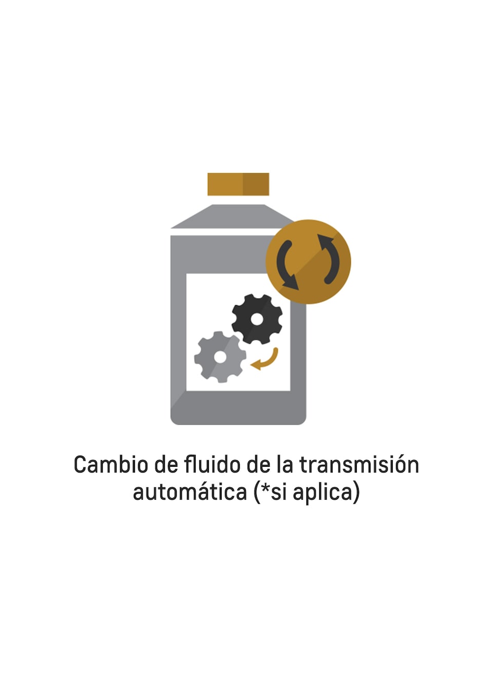 Ícono cambio de fluido para transmisión automática a más de 5 años